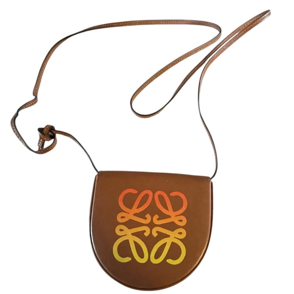 Loewe Anagram Heel Tan Crossbody